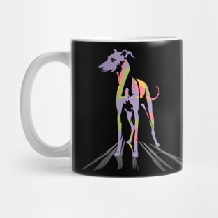 Whippet Dog Sighthound Minimal Art Mug